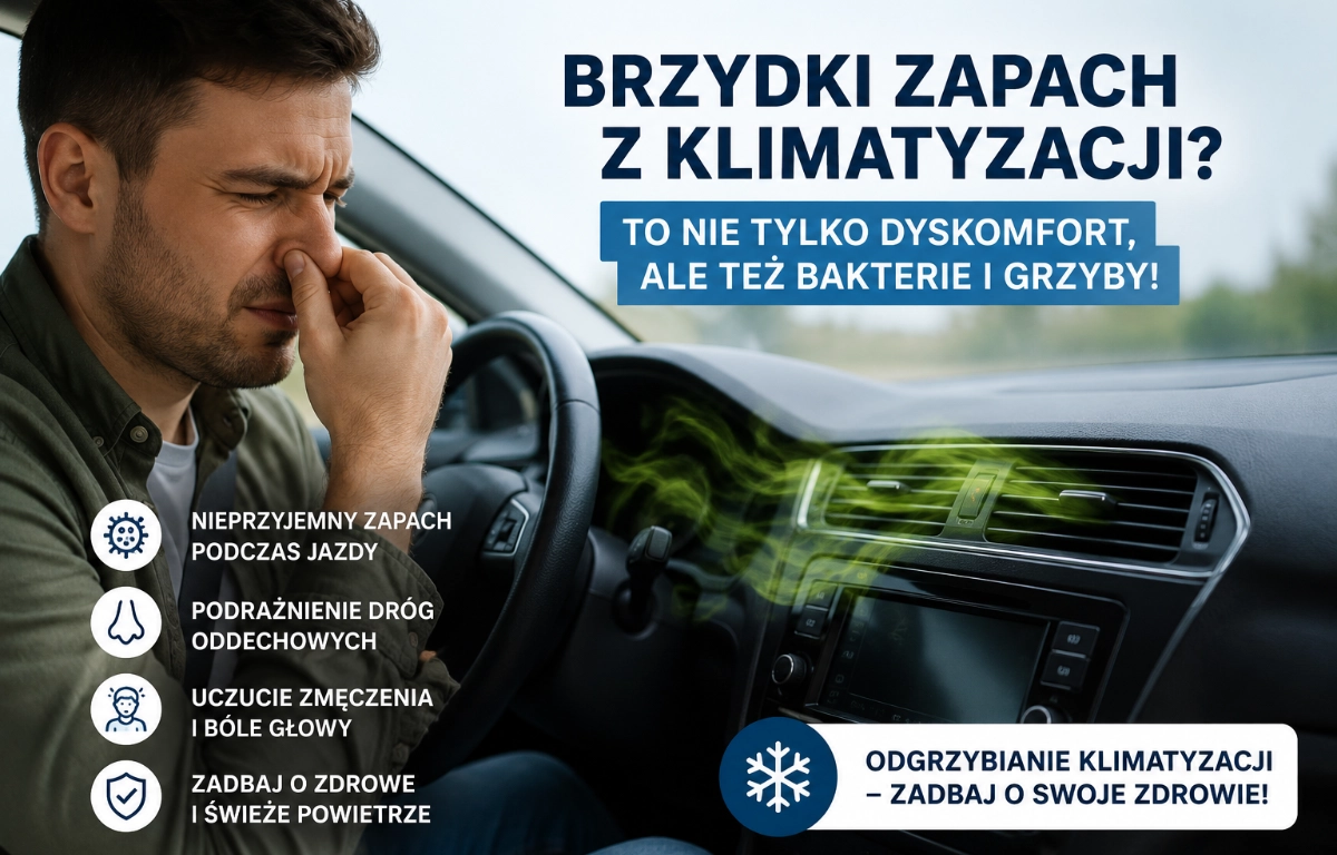 Odgrzybianie klimatyzacji samochodowej – aplikacja środka na parownik w serwisie